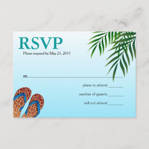 Beach Teenslippers RSVP Kaartje