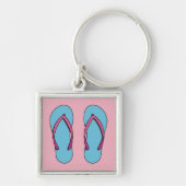 Beach Teenslippers Sleutelhanger (Voorkant)