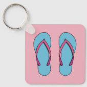 Beach Teenslippers Sleutelhanger (Voorkant)