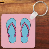 Beach Teenslippers Sleutelhanger (Achterkant)