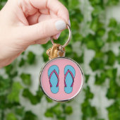 Beach Teenslippers Sleutelhanger (Hand)