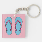 Beach Teenslippers Sleutelhanger (Achterkant)
