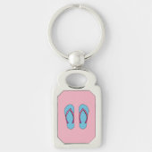 Beach Teenslippers Sleutelhanger (Voorkant)