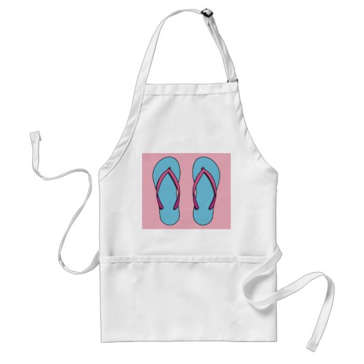 Beach Teenslippers Standaard Schort (Voorkant)