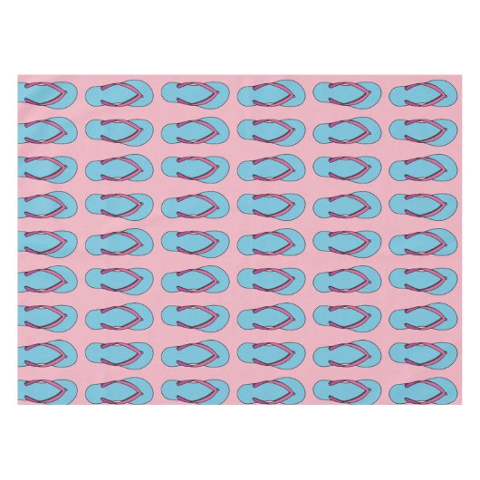 Beach Teenslippers Tafelkleed (Voorkant (Horizontaal))