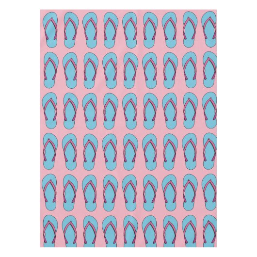 Beach Teenslippers Tafelkleed (Voorkant)