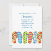 Beach Teenslippers Tropisch kleurrijk Kaart (Voorkant)