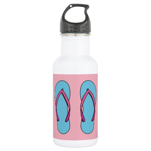 Beach Teenslippers Waterfles (Voorkant)