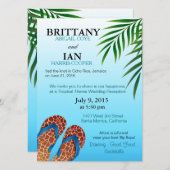 Beach Teenslippers Weddenschappen Kaart (Voorkant / Achterkant)