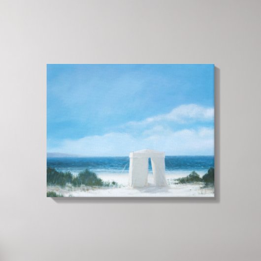 Beach Tent 2012 Canvas Afdruk (Voorkant)