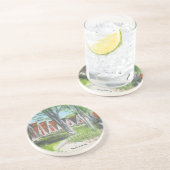 Beach Tent-els - COTW Zandsteen Onderzetter (Zijkant)