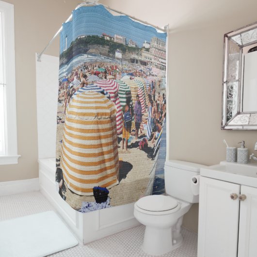 Beach Tents, Biarritz Douchegordijn (In situ)