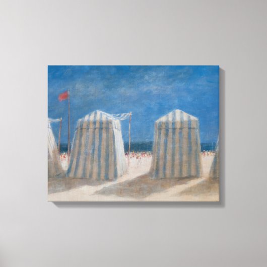 Beach Tents Brittany 2012 Canvas Afdruk (Voorkant)