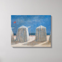 Beach Tents Brittany 2012 Canvas Afdruk