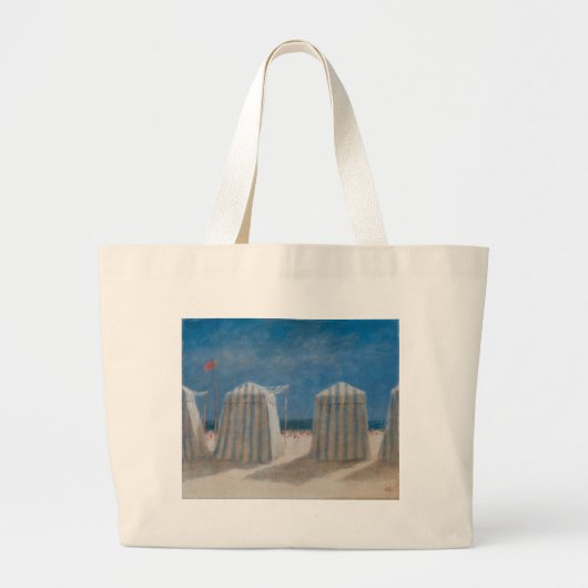 Beach Tents Brittany 2012 Grote Tote Bag (Voorkant)