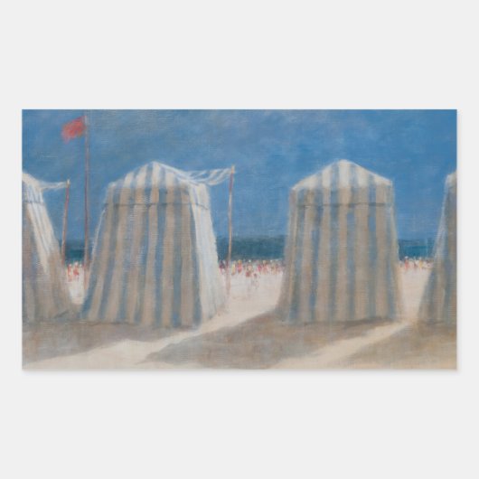Beach Tents Brittany 2012 Rechthoekige Sticker (Voorkant)