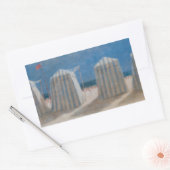 Beach Tents Brittany 2012 Rechthoekige Sticker (Envelop)