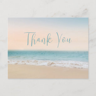 Beach Thank You  Baby Shower Geslachtsneutraal  Briefkaart