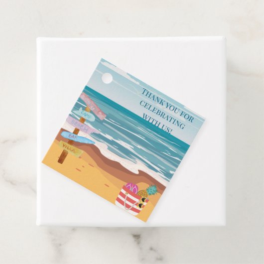 Beach Thed Bedankjes Labels (In situ)