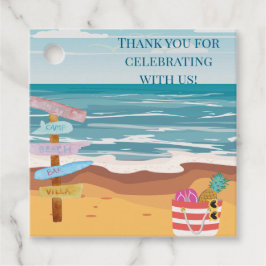 Beach Thed Bedankjes Labels