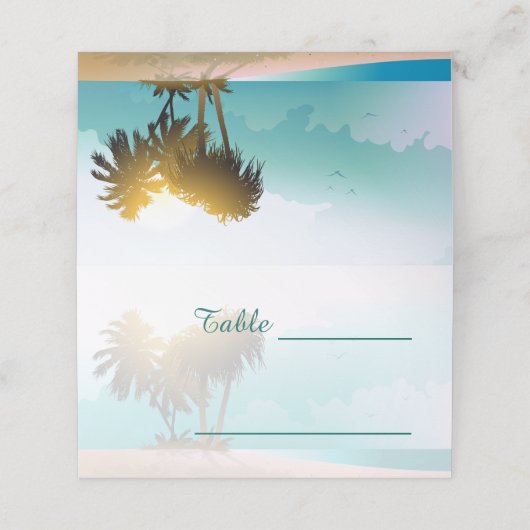 Beach Thed Plaatskaartje (Buitenkant ongevouwen)