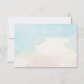 Beach Thed RSVP-kaart RSVP Kaartje (Achterkant)