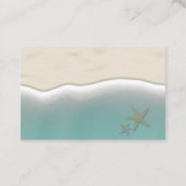 Beach Thed Wedding Visitekaartje (Achterkant)