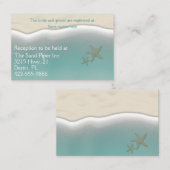 Beach Thed Wedding Visitekaartje (Voorkant / Achterkant)