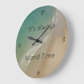 Beach Thees, Island Time Clock Grote Klok (Hoek)