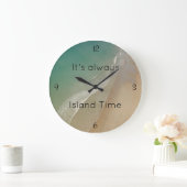 Beach Thees, Island Time Clock Grote Klok (Huis)