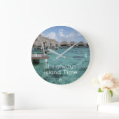 Beach Thees, Island Time Clock Grote Klok (Huis)