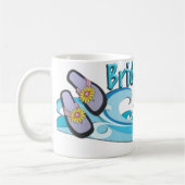 Beach thema Bridesmaid gift koffie mok cup (Links)