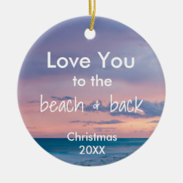 Beach Thema Ornament met Quote