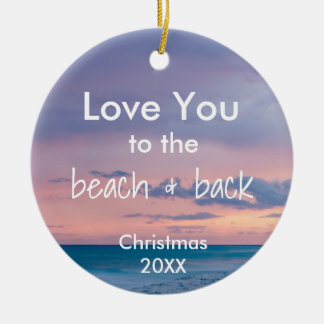 Beach Thema Ornament met Quote
