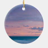 Beach Thema Ornament met Quote (Achterkant)