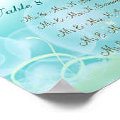 Beach-thema weduwenzitjes poster (Hoek)