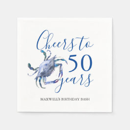 Beach Theme 50e verjaardag Cocktail Servetten