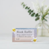 Beach Theme Baby shower Boek Raffle Tickets Informatiekaartje (Staand voorkant)
