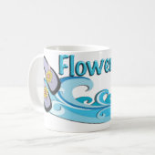 Beach Theme Bloemenmeisje Gift Coffee mok, Cup Koffiemok (Voorkant links)