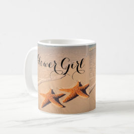 Beach Theme Bloemenmeisje Gift Coffee mok, Cup Koffiemok