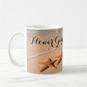 Beach Theme Bloemenmeisje Gift Coffee mok, Cup Koffiemok (Links)