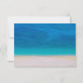 Beach Theme Blue Zee Ocean Decorative Photo Simple Bedankkaart (Achterkant)