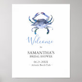 Beach Theme Bridal Shower Party Posters (Voorkant)