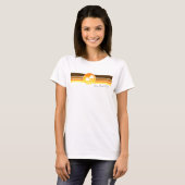 Beach Theme Dames Bovenkant T-shirt (Voorkant volledig)