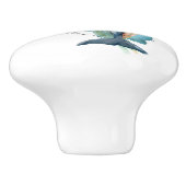 Beach Theme Dolphin Waterverf Art Ceramic Knob. Keramische Knop (Zijkant)
