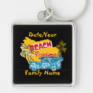Beach Theme Family Reunion Persoonlijke Sleutelhan Sleutelhanger