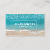 Beach Theme Fotografie Moderne fotograaf Visitekaartje (Voorkant)