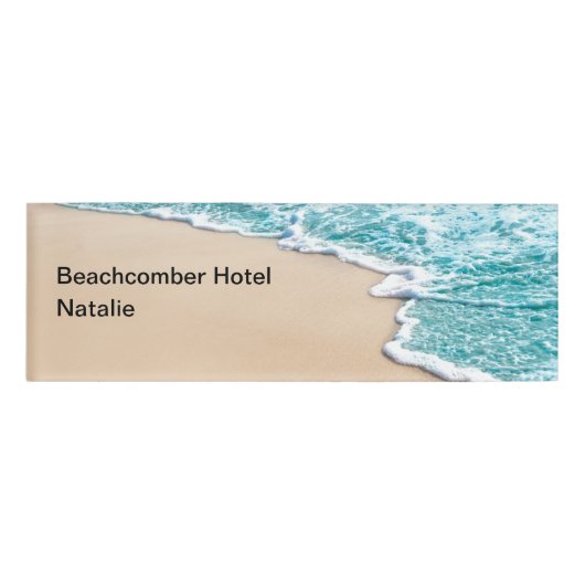 Beach Theme Hotel personeel Naambadge (Voorkant)
