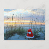 Beach Theme kerstpostkaart Feestdagenkaart (Voorkant)