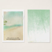 Beach Theme Ketting Holder Custom Jewelry Kaart (Voorkant /achterkant)